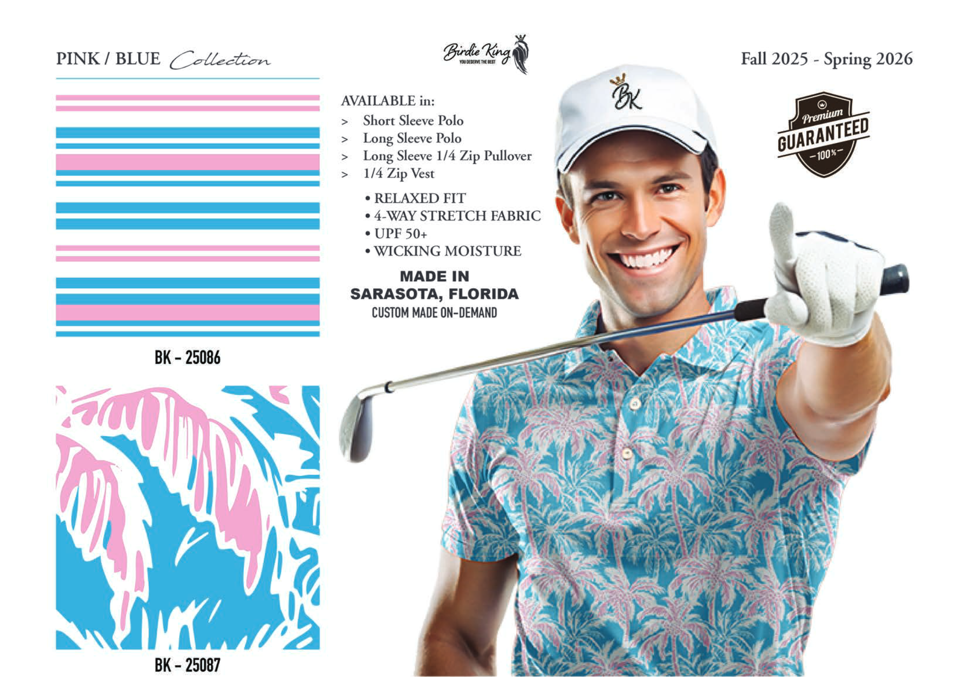 Men’s Polo Pink / Blue Collection